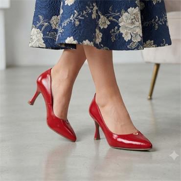 BIOECO 6543 2898 SHOE - RED PATENT